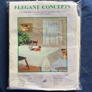 NIP Fine Embroidered Kitchen Curtain (No. SDYL37502)